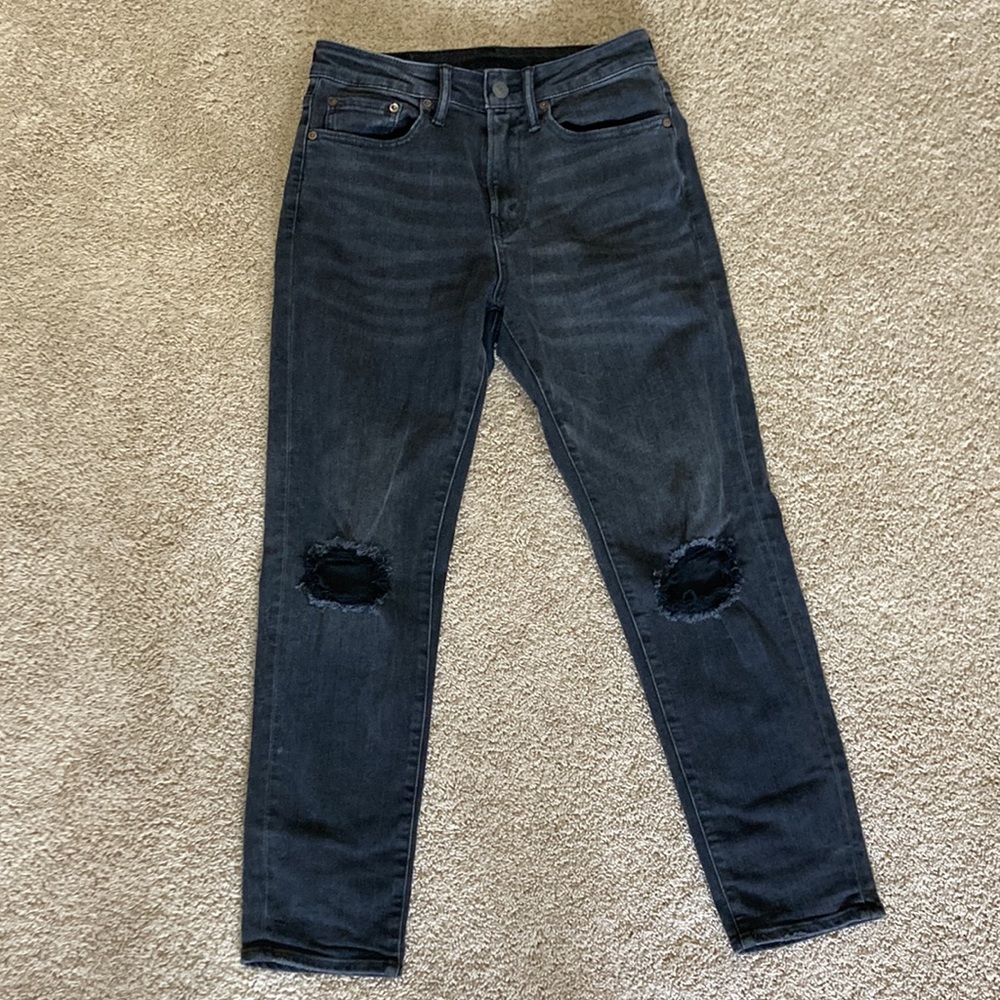 American Eagle Ne(x)t Level Flex Dad Jean Black 28 X 30